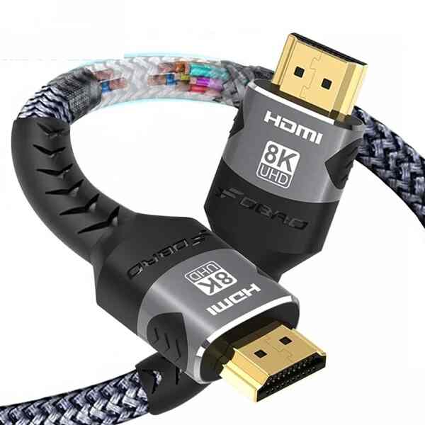 Ultra High Speed HDMI Cable 4K 8K HDMI Braided Cord cover