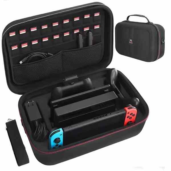 Nintendo Switch Deluxe Travel Case Carrying Black nin case