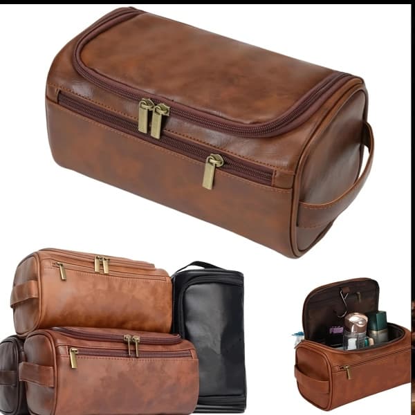 Mens Toiletry Bags Leather 1Pc Elite Bag